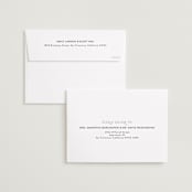 "Lovers" - Save the Dates in Ivory by Stephanie Heinrich Godbout - FREE Recipient Addressing
