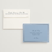 "Aperitif" - Save the Dates in Sky by Megan Davis - Save the Date with Envelope