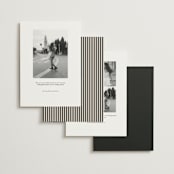 "Croquet" - Save the Dates in Ink by Megan Davis - Back of Card Options