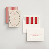 "Croquet" - Save the Dates in Cherry by Megan Davis - Assembled