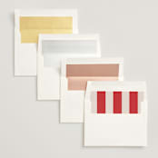"Croquet" - Save the Dates in Cherry by Megan Davis - Envelope Liner Options
