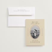 "Ethan" - Save the Dates in Buttercream by Angela Garrick - Save the Date with Envelope