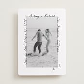 "Showered" - Save the Dates in Graphite by Claudia Orengo - Front