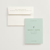 "Vacation" - Save the Dates in Ocean by Olivia Goree - Save the Date with Envelope