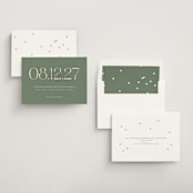 "Foil Overlay" - Save the Dates in Meadow by Jennifer Postorino - Assembled