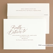 "Swoosh" - Save the Dates in Putty by Hooray Creative - FREE Recipient Addressing
