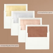 "Swoosh" - Save the Dates in Putty by Hooray Creative - Envelope Liner Options