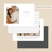 "Timeless" - Save the Dates in Frosting by Jessica Williams - Back of Card Options