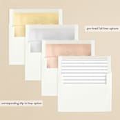 "Timeless" - Save the Dates in Frosting by Jessica Williams - Envelope Liner Options