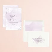 "Formal Watercolor" - Save the Dates in Lavender by Jennifer Postorino - Assembled