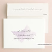 "Formal Watercolor" - Save the Dates in Lavender by Jennifer Postorino - FREE Recipient Addressing