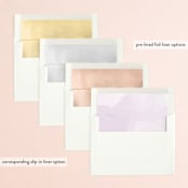 "Formal Watercolor" - Save the Dates in Lavender by Jennifer Postorino - Envelope Liner Options