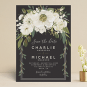 "Garden Blooms" - Save the Dates in Ivory by Susan Moyal - Front