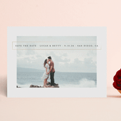 "High Bar" - Save the Dates in Onyx by Kimberly FitzSimons - Front