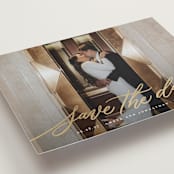 "Daisy" - Save the Dates in Chamomile by Wildfield Paper Co - Detail