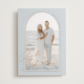 "subtle shimmer" - Save the Dates in Sea Glass by Susan Zinader - Front