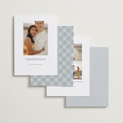 "subtle shimmer" - Save the Dates in Sea Glass by Susan Zinader - Back of Card Options
