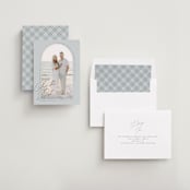 "subtle shimmer" - Save the Dates in Sea Glass by Susan Zinader - Assembled