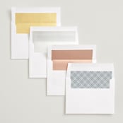 "subtle shimmer" - Save the Dates in Sea Glass by Susan Zinader - Envelope Liner Options