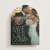 "Celebration" - Save the Dates in Pearl by Olivia Goree - Front