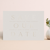 "Lasting" - Save the Dates in Champagne by Leah Bisch - Front