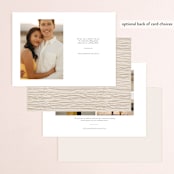 "Lasting" - Save the Dates in Champagne by Leah Bisch - Back of Card Options