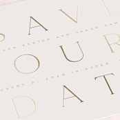 "Lasting" - Save the Dates in Champagne by Leah Bisch - Detail