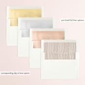 "Lasting" - Save the Dates in Champagne by Leah Bisch - Envelope Liner Options