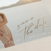 "Breathlessly" - Save the Dates in Quartz by Kristie Kern - Detail