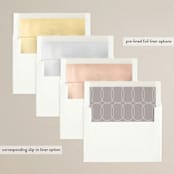 "Breathlessly" - Save the Dates in Quartz by Kristie Kern - Envelope Liner Options