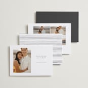 "Striking" - Save the Dates in Cotton by Carolyn Nicks - Back of Card Options