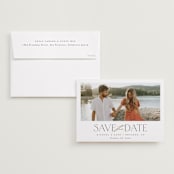 "Striking" - Save the Dates in Cotton by Carolyn Nicks - Save the Date with Envelope