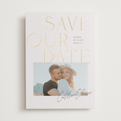 "Styled" - Save the Dates in Champagne by Summer Winkelman - Front