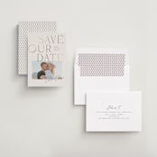 "Styled" - Save the Dates in Champagne by Summer Winkelman - Assembled