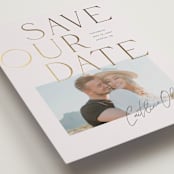 "Styled" - Save the Dates in Champagne by Summer Winkelman - Detail