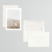 "Flutter" - Save the Dates in Golden by Kristie Kern - Assembled