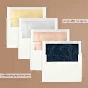 "Marble Foil" - Save the Dates in Navy by Kelly Schmidt - Envelope Liner Options