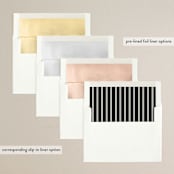 "New Classic" - Save the Dates in Snow by Stacey Meacham - Envelope Liner Options