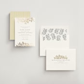 "Gilded Wildflowers" - Save the Dates in Golden by Rochelle Renee - Assembled