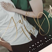 "Write our future" - Save the Dates in Cotton by Stacey Meacham - Detail