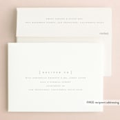 "Write our future" - Save the Dates in Cotton by Stacey Meacham - FREE Recipient Addressing