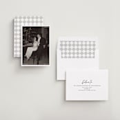 "Corners" - Save the Dates in Cloud by Inkblot Design - Assembled