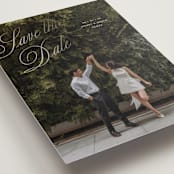 "Enamored" - Save the Dates in Pearl by Pixel and Hank - Detail