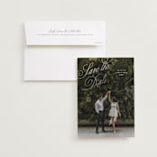 "Enamored" - Save the Dates in Pearl by Pixel and Hank - Save the Date with Envelope