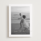 "Gaussian" - Save the Dates in Ivory by Pippa Shaw - Front