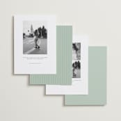 "Gaussian" - Save the Dates in Ivory by Pippa Shaw - Back of Card Options