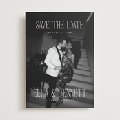 "Gaze" - Save the Dates in Snow by Pixel and Hank - Front