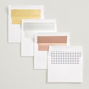 "Gaze" - Save the Dates in Snow by Pixel and Hank - Envelope Liner Options