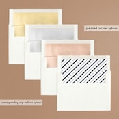 "Gilded Frame" - Save the Dates in Navy by Stacey Meacham - Envelope Liner Options