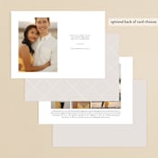 "Always & Forever" - Save the Dates in Cotton by Jennifer Postorino - Back of Card Options